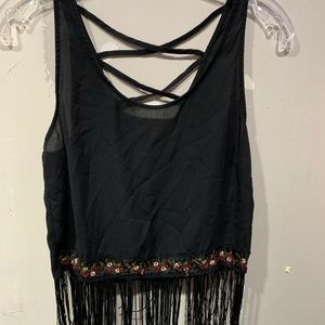 Black Top With Fringe